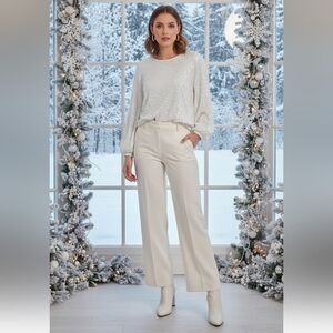 Mac & Jac Lined Cream Pants